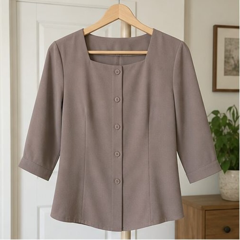 Taupe Tunic Blouse